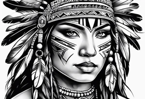 Native American tattoo idea