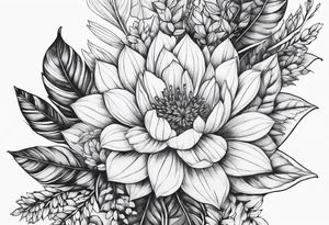 Foliage arm sleeve tattoo idea