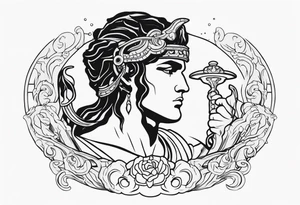 perseus holding medusas head tattoo idea
