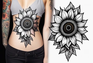Sunflower tattoo idea