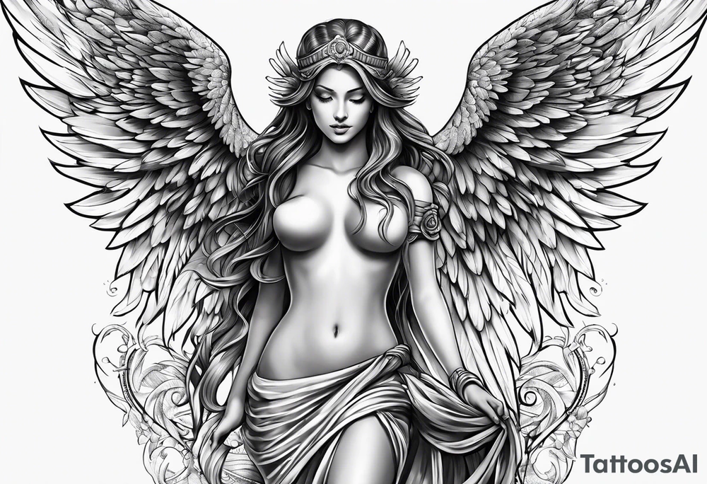 arch angel tattoo idea