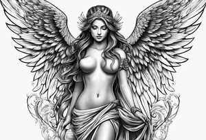 arch angel tattoo idea