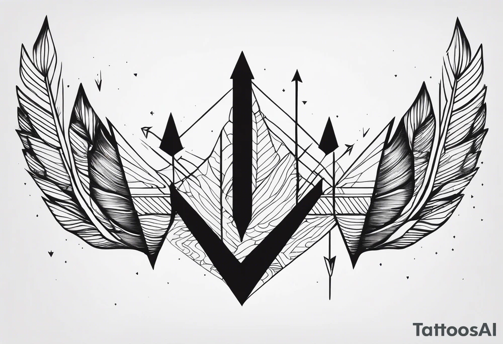 one down six up with the one being the number one and down being a arrow and six being a number and up being a arrow tattoo idea