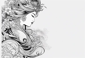 Chinese wall, realistic, art, sideview
,outlines tattoo idea