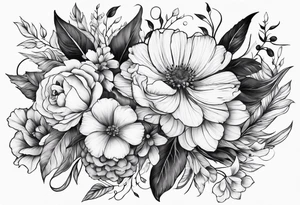 Floral Space Spine Tattoo tattoo idea