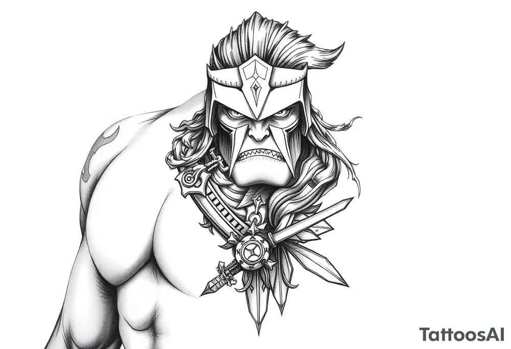 Warrior tattoo tattoo idea