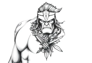 Warrior tattoo tattoo idea