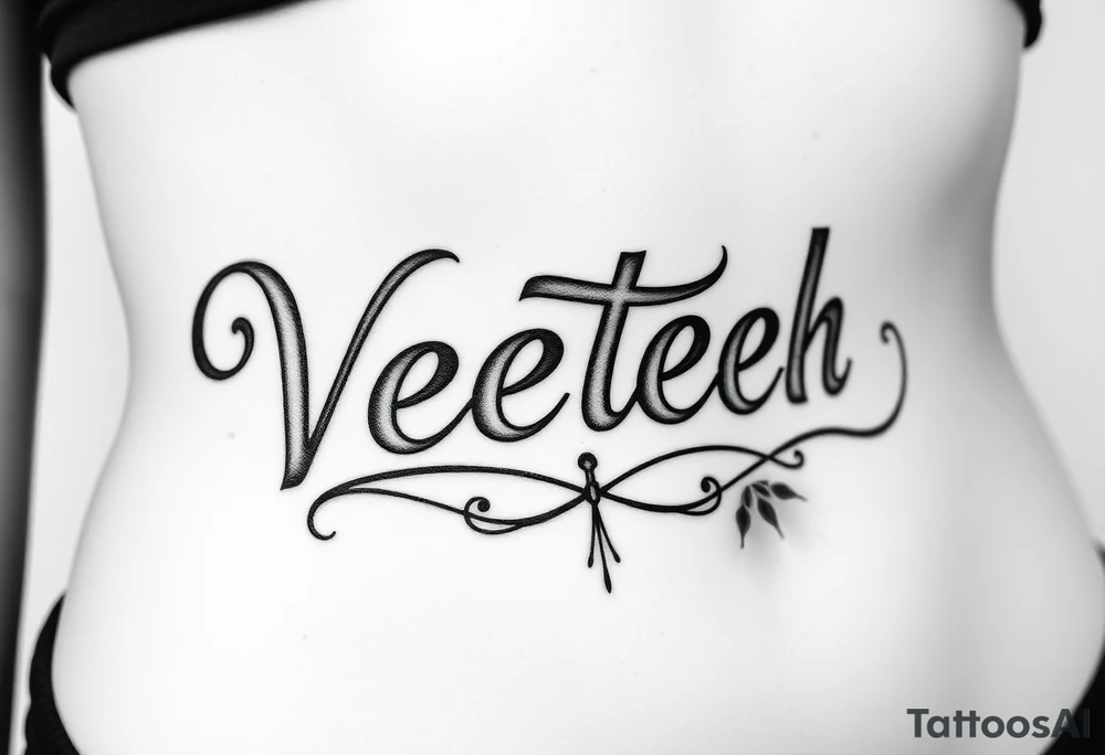word VeecteemA gotick tattoo idea