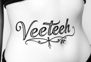 word VeecteemA gotick tattoo idea