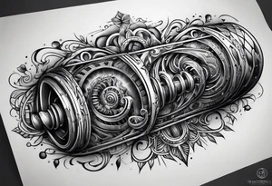 DNA forearm tattoo idea