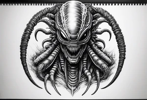 Xenomorph, face hugger tattoo idea