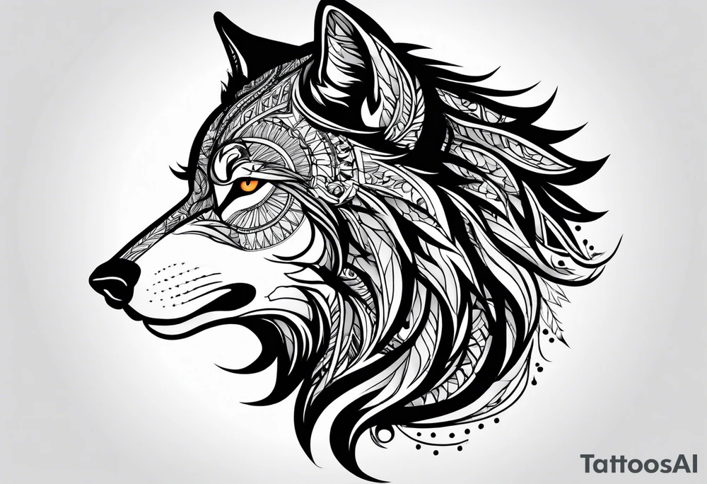 Lobo wolf for a male tattoo tattoo idea