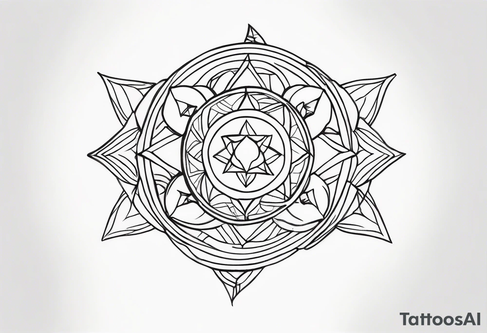 tiny tattoo kazhak inspired tattoo idea