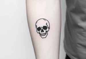 Skull dreaming tattoo idea