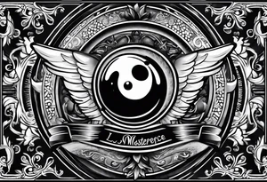Bowling theme and LaValley family crest tattoo idea