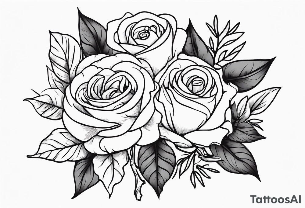 Beautiful wedding tattoo idea