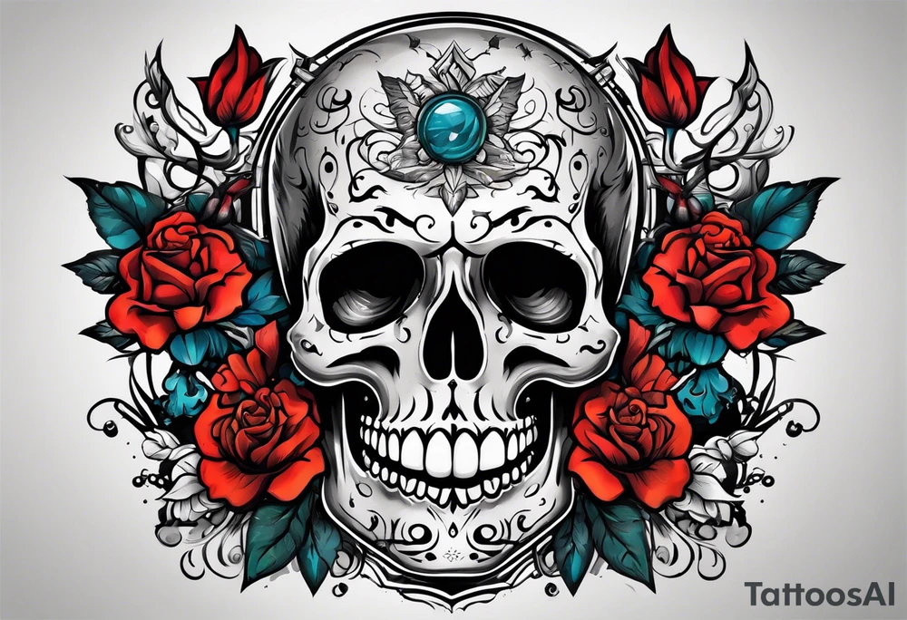 dead inside happy on the outside tattoo idea
