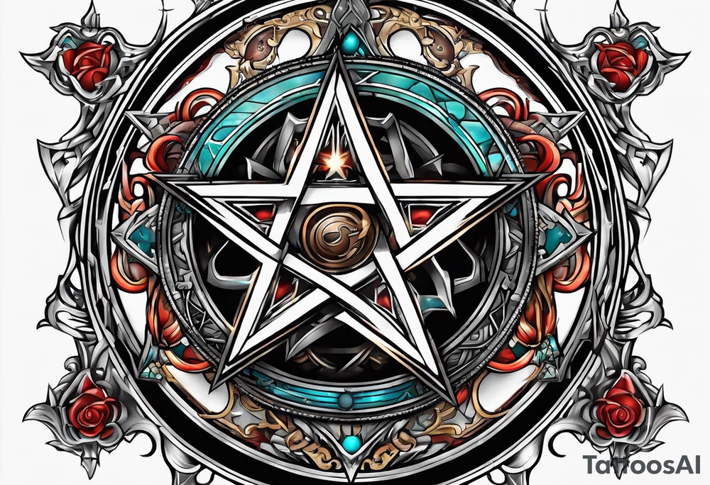 pentagram. tattoo idea