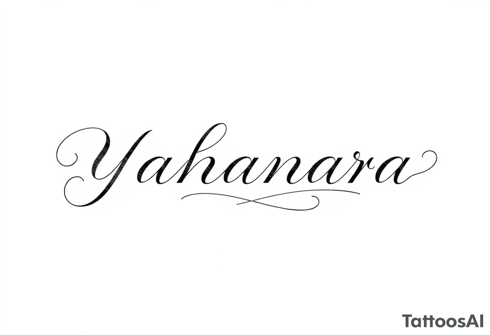 Name YAHANARA tattoo idea