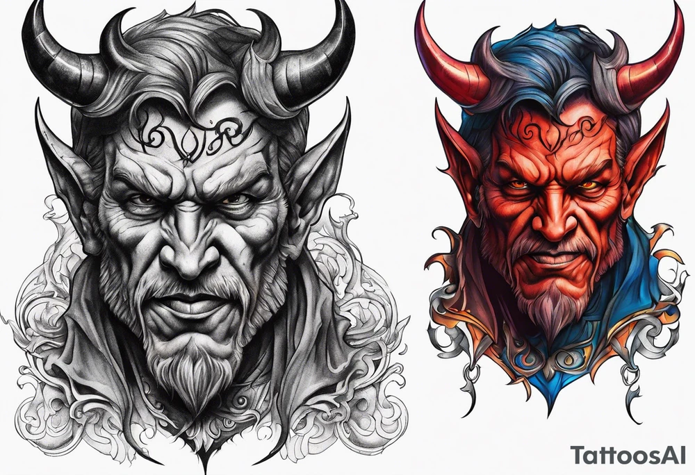 devil tattoo idea