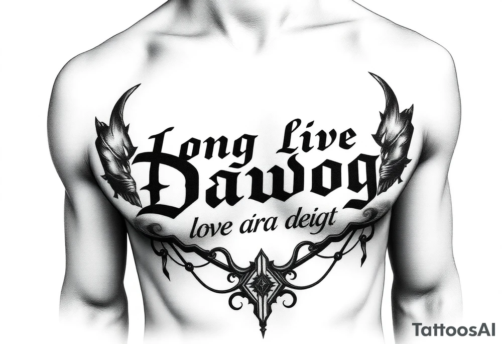 Long live dawg in scripture tattoo idea