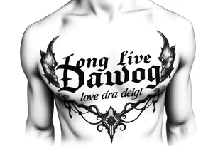 Long live dawg in scripture tattoo idea