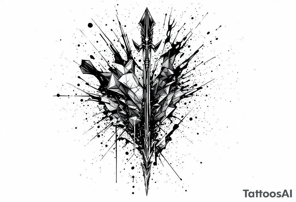 arrow that stands down tattoo idea