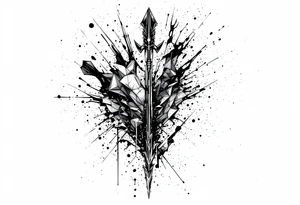 arrow that stands down tattoo idea