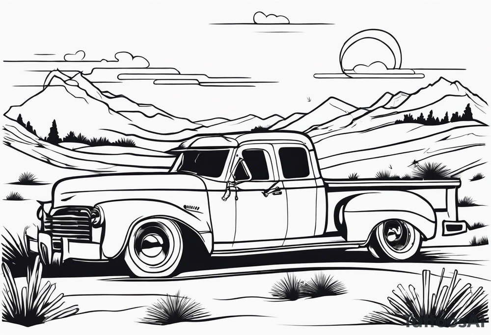 Western, punchy tattoo idea
