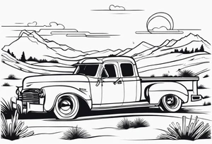 Western, punchy tattoo idea
