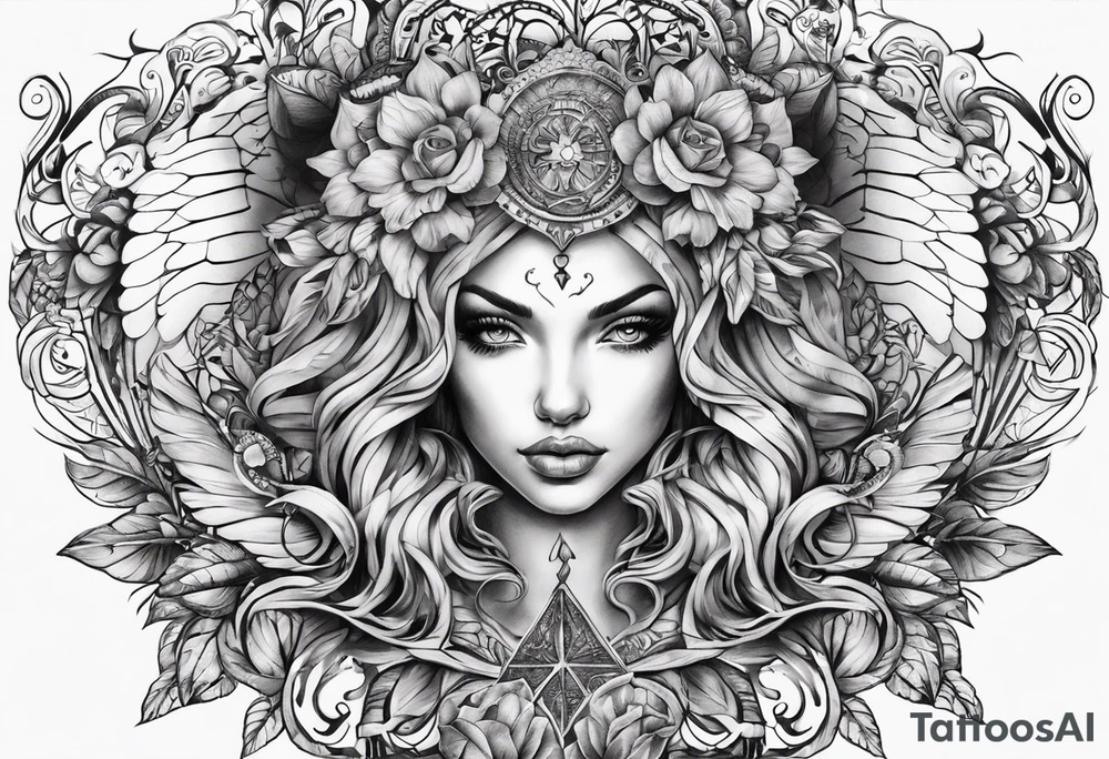 Infinito con diseño de ritmos cardiacos tattoo idea