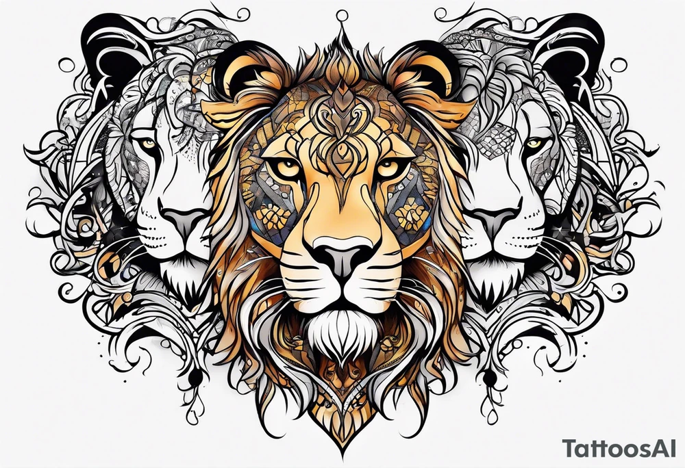 His and hers leo tattoo idea
