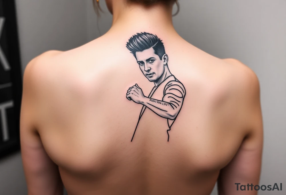 Rick Astley Never Gonna Give You Up Dance Pose tattoo idea