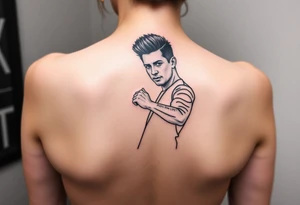 Rick Astley Never Gonna Give You Up Dance Pose tattoo idea