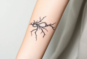 wide System of pipes that transitions and transforms at the end into thick, widespread 
veins of forearm tattoo idea