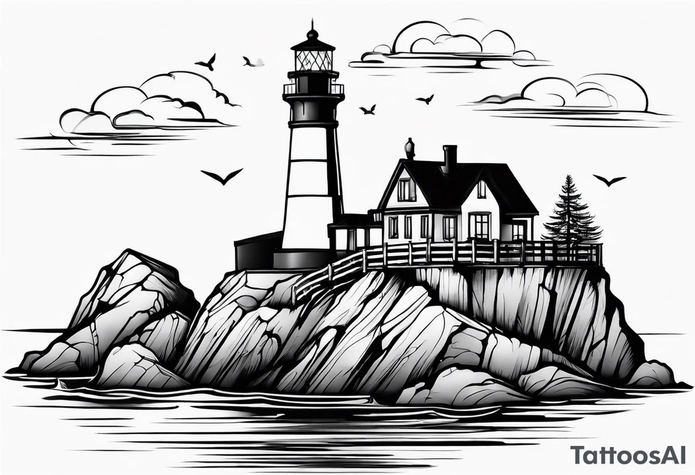 light house tattoo idea