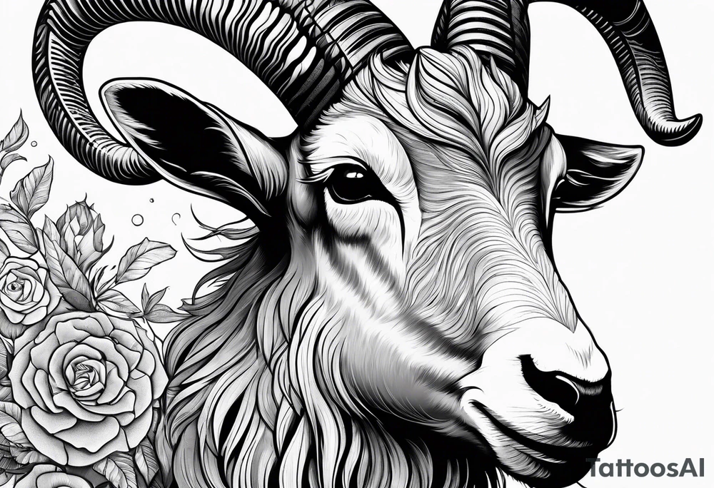 Capricorn goat. tattoo idea