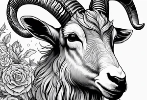Capricorn goat. tattoo idea