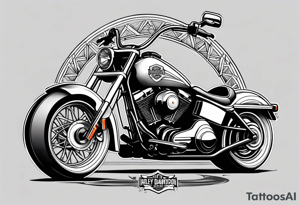 Reaper Harley-Davidson tattoo idea