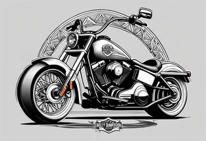 Reaper Harley-Davidson tattoo idea