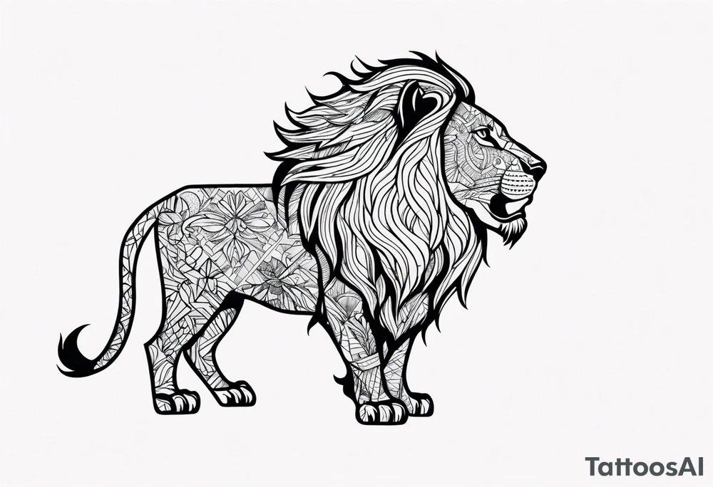 Lion tattoo idea