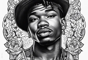 Lil baby tattoo idea