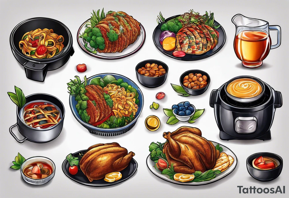 airfryer tattoo idea