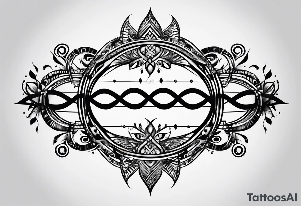 DNA strand tattoo idea