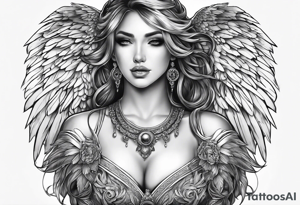 arc angel tattoo idea