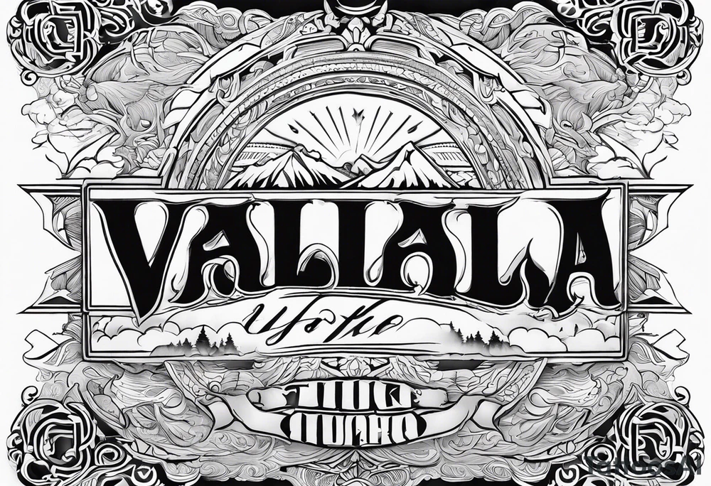 Valhalla mist fog tattoo idea