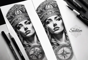 A forearm tattoo portraying salvation tattoo idea