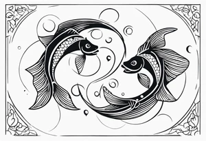 pisces tattoo idea