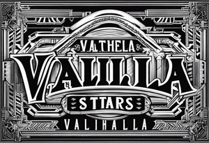 Valhalla stairs chains tattoo idea