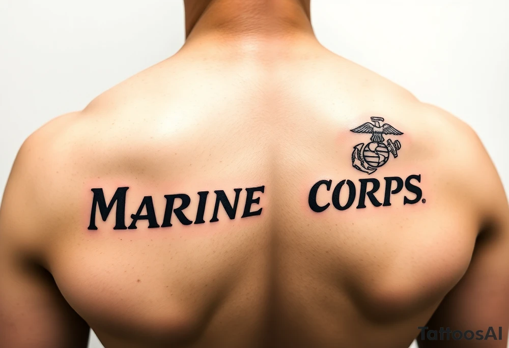 Republic of Korea
                Marine Corps
lettering to left arm tattoo idea